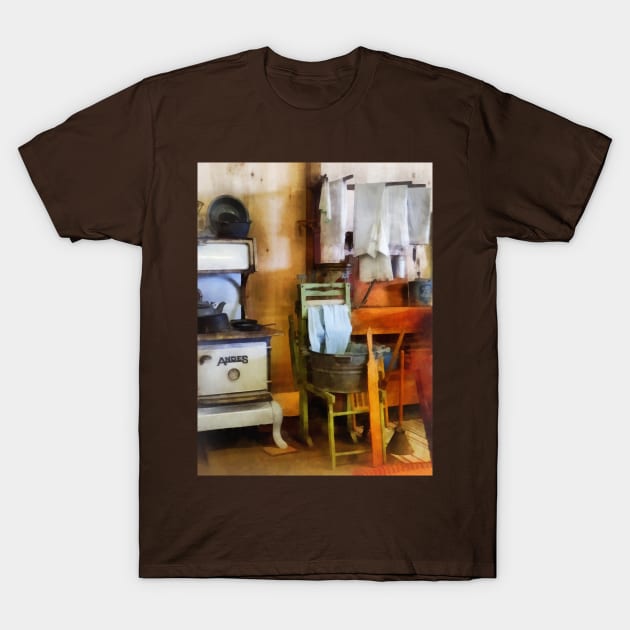 Housekeepers - Laundry Drying in Kitchen T-Shirt by SusanSavad